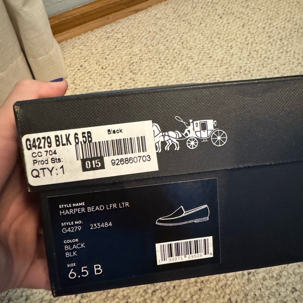 Coach Women’s Black Harper Loafers